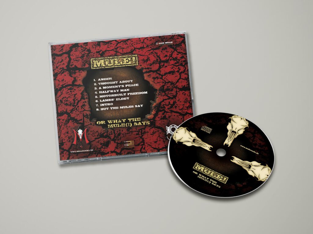 Mule!, 1st Album, CD-Label, CD Cover, Cover Artwork, Album Cover Design