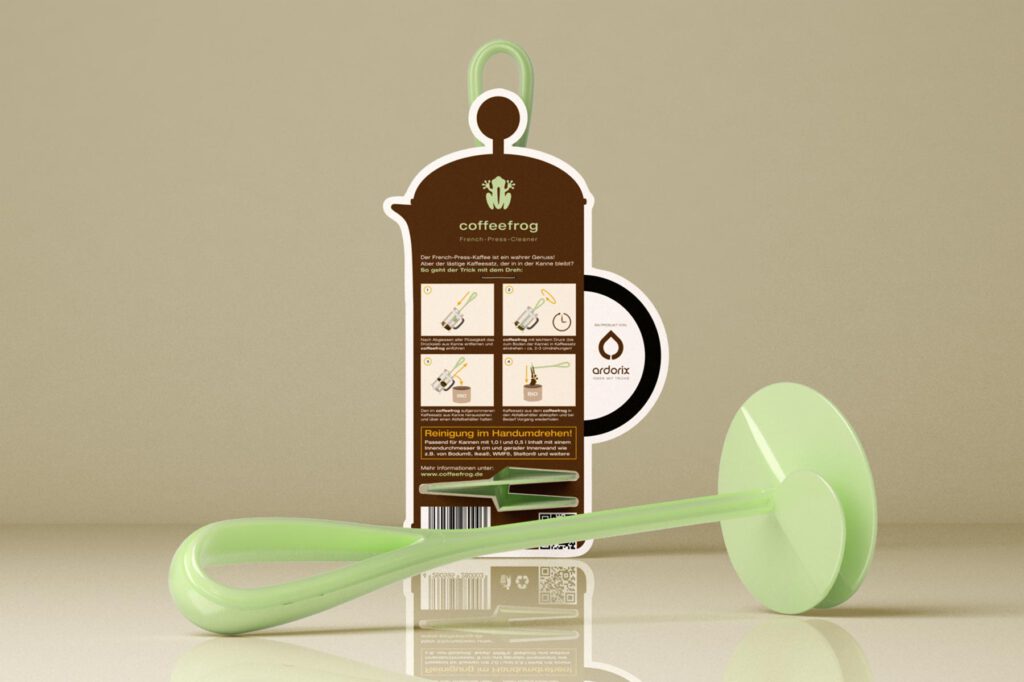 Coffeefrog, Produktverpackung, Packaging, Verpackungsdesign, Rückseite