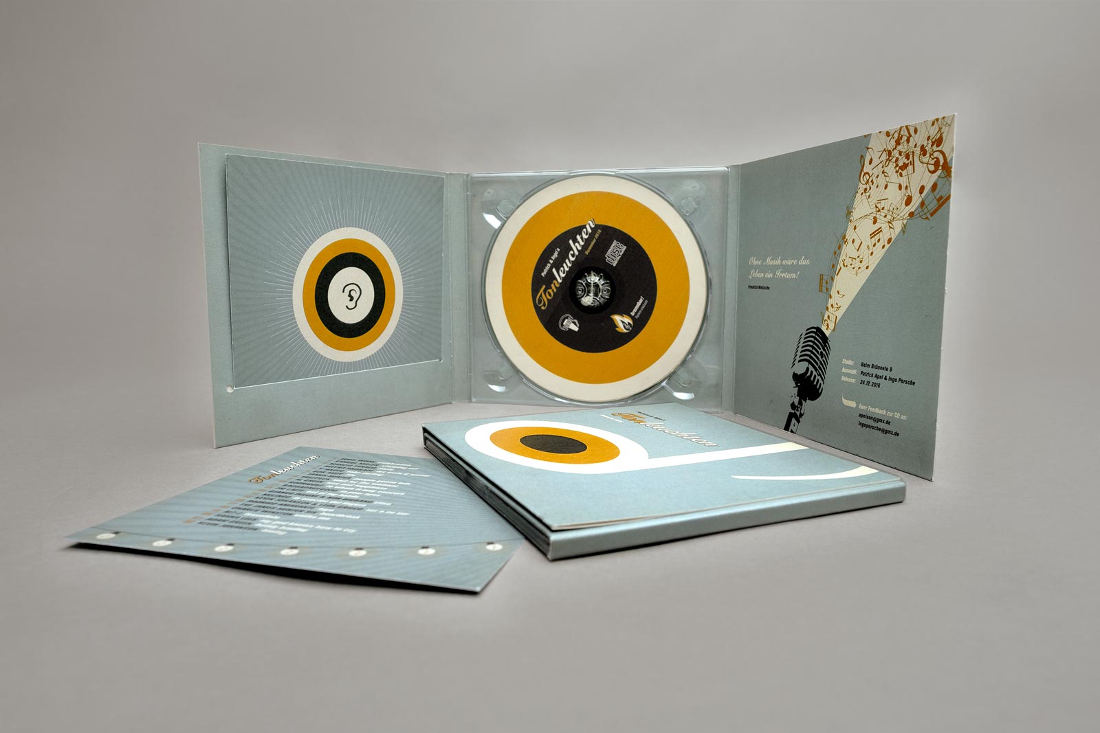Tonleuchten, Compilation, CD Cover, Booklet, CD-Label, Cover Artwork, Arrangement