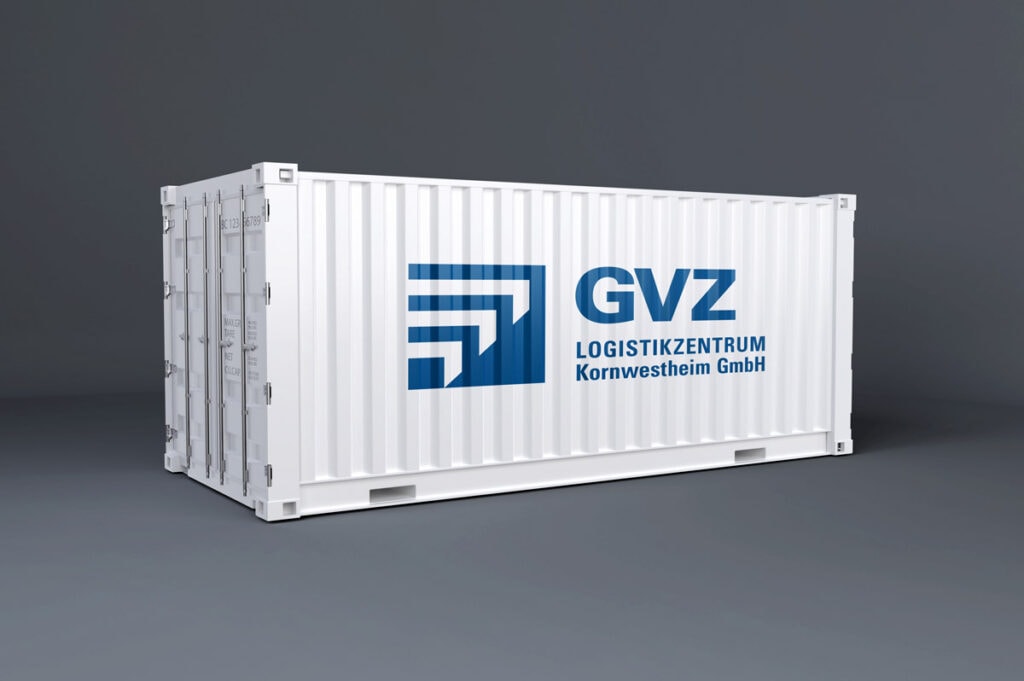 GVZ_Container GVZ, Beschriftung Container