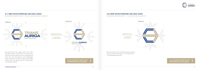 Trans Auriga, Corporate Design Guide, Inhalt 5
