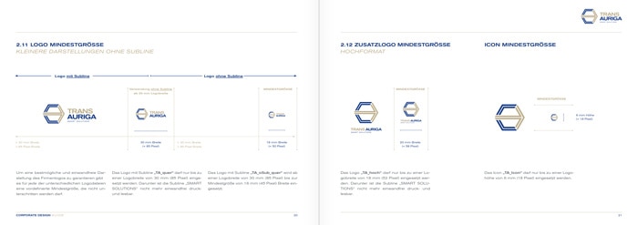 Trans Auriga, Corporate Design Guide, Inhalt 7