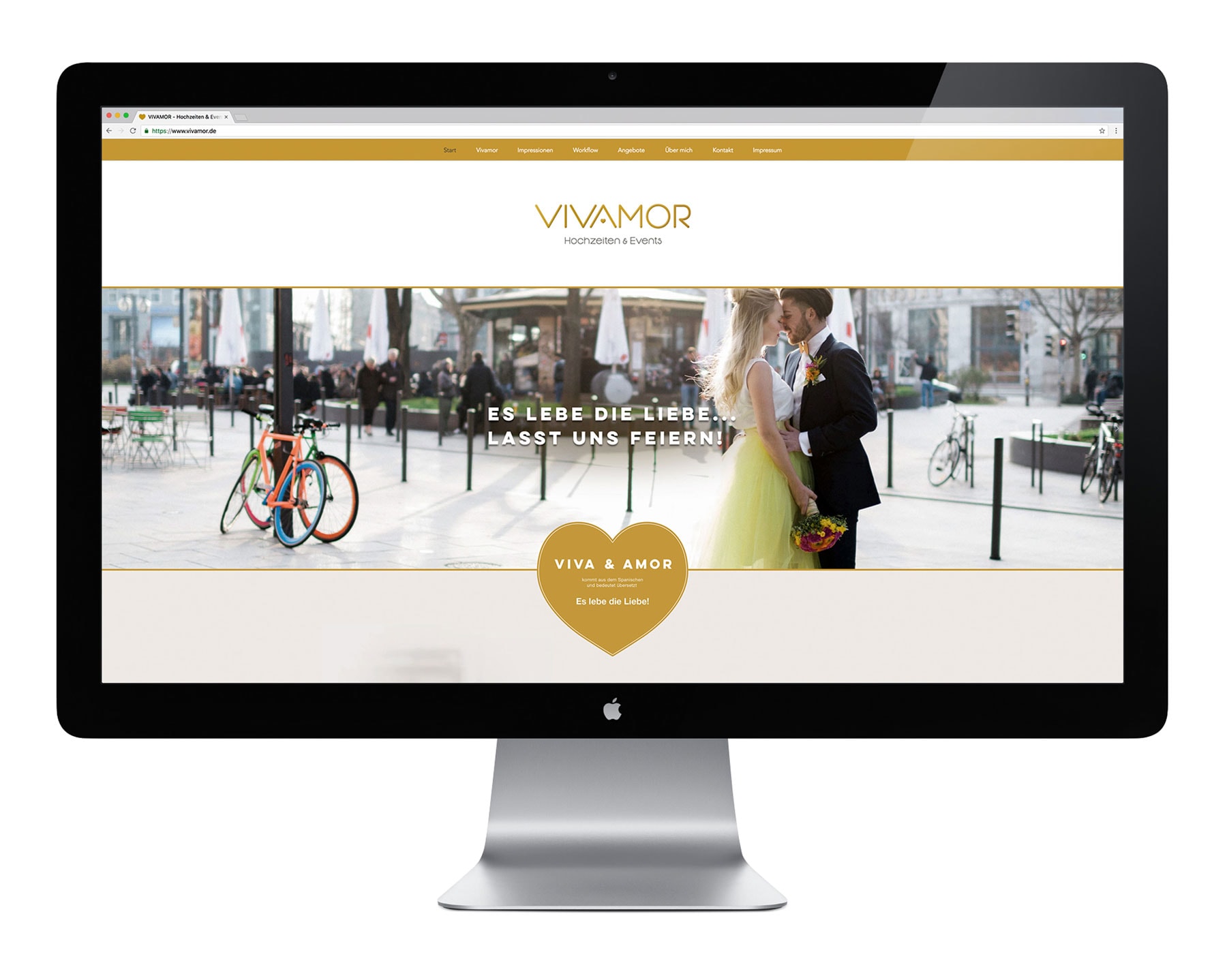 Vivamor, Startseite, Homepage, Webseite, Web Design, Ansicht Mac